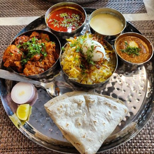 Indian Chicken Thali