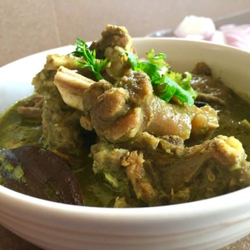 Mint and Coriander Mutton Curry